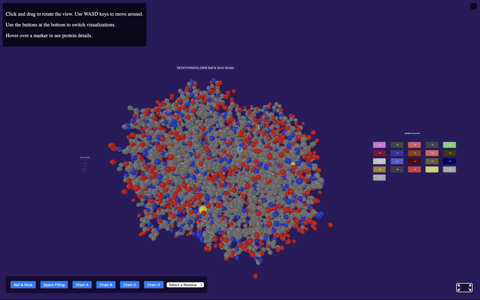 VR Protein Visualization